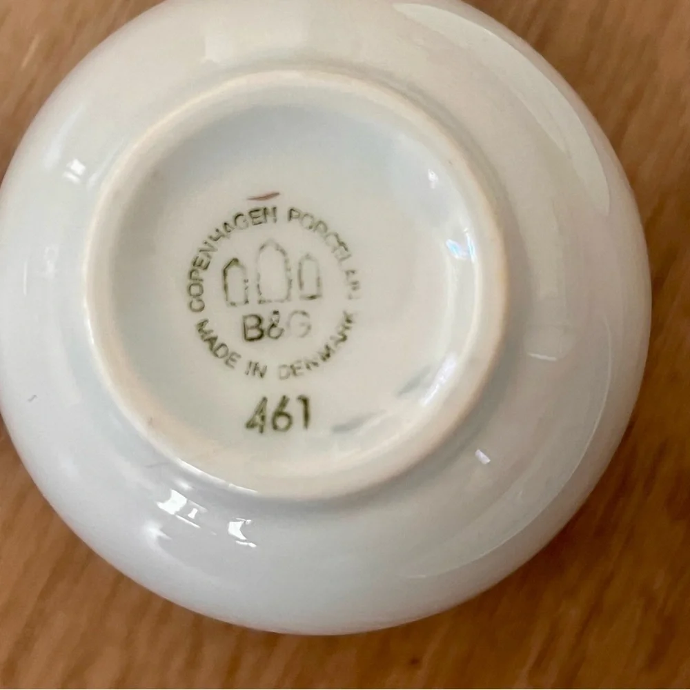 Vtg Bing and Grondahl B&G Denmark Seagull‎ 3 PCs Set, Tea Cup Saucer Cake Plate